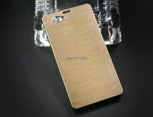 Luxury Metal Brush Hard Case for sony xperia z1 Compact Mini Back Cover Aluminum Back Case