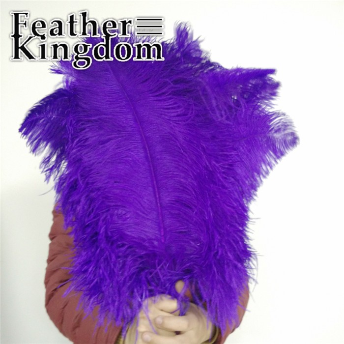 50-55cm purple ostrich feather 1