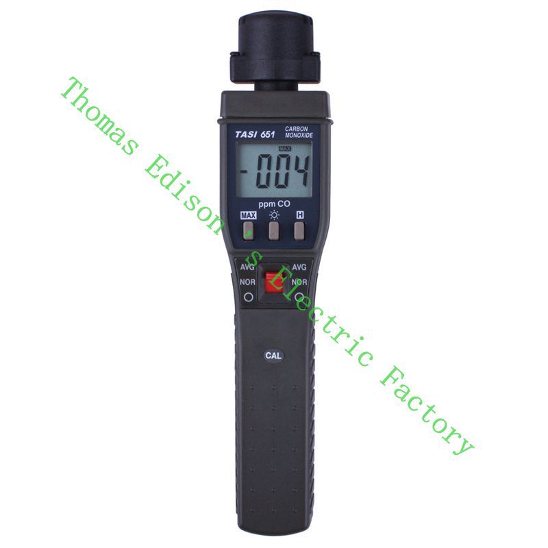 High Quality TASI-651 Carbon Monoxide Meter CO Tester 0 to 1000ppm Range Electrochemical Sensor T90 Quickly response backlight
