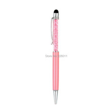 2 PcsTouch Screen Stylus Ballpoint Pen for iPhone iPad Smartphone Crystal 2 in1