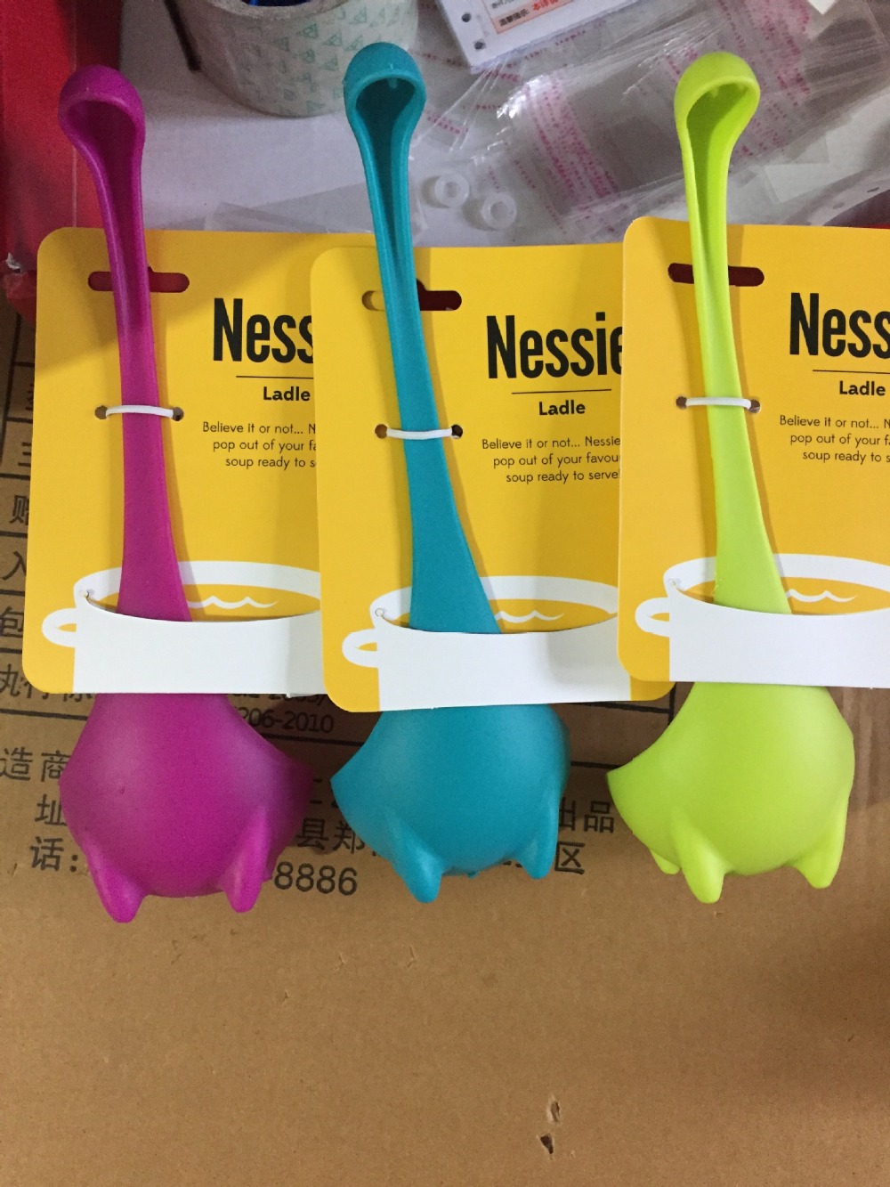 1Pcs Lovely Useful Nessie Soup Ladle Loch Ness Monster Design Upright Spoon Home font b Kitchen