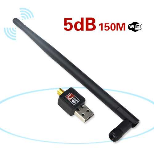 5db  + 150 m  usb wi-fi   802.11  / g / b  usb wi-fi   adapte