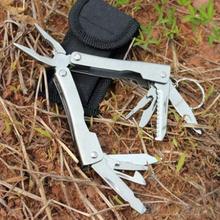 9in1 acero inoxidable exterior herramienta Multi de los alicates Pocket Mini portátil acampar 28HX