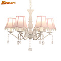 HGHomeart European Pastoral Chandeliers LED Lustre Design Chandelier Lamp Suspension Living Room Crystals Light Home Lighting