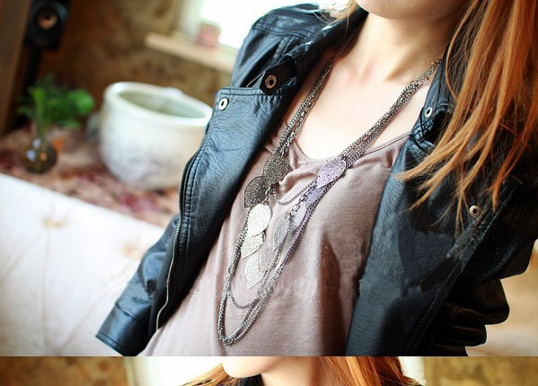 2015-Fashion-Jewelry-For-Women-Stray-Leaves-Necklace-ZL72323