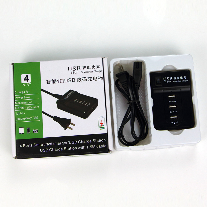 Купить смарт-быстрое зарядное устройство 4 порта usb мощность зарядного ...
