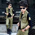 Three pieces set New baby boys cotton brand suits 4 14 year baby boys quality autumn