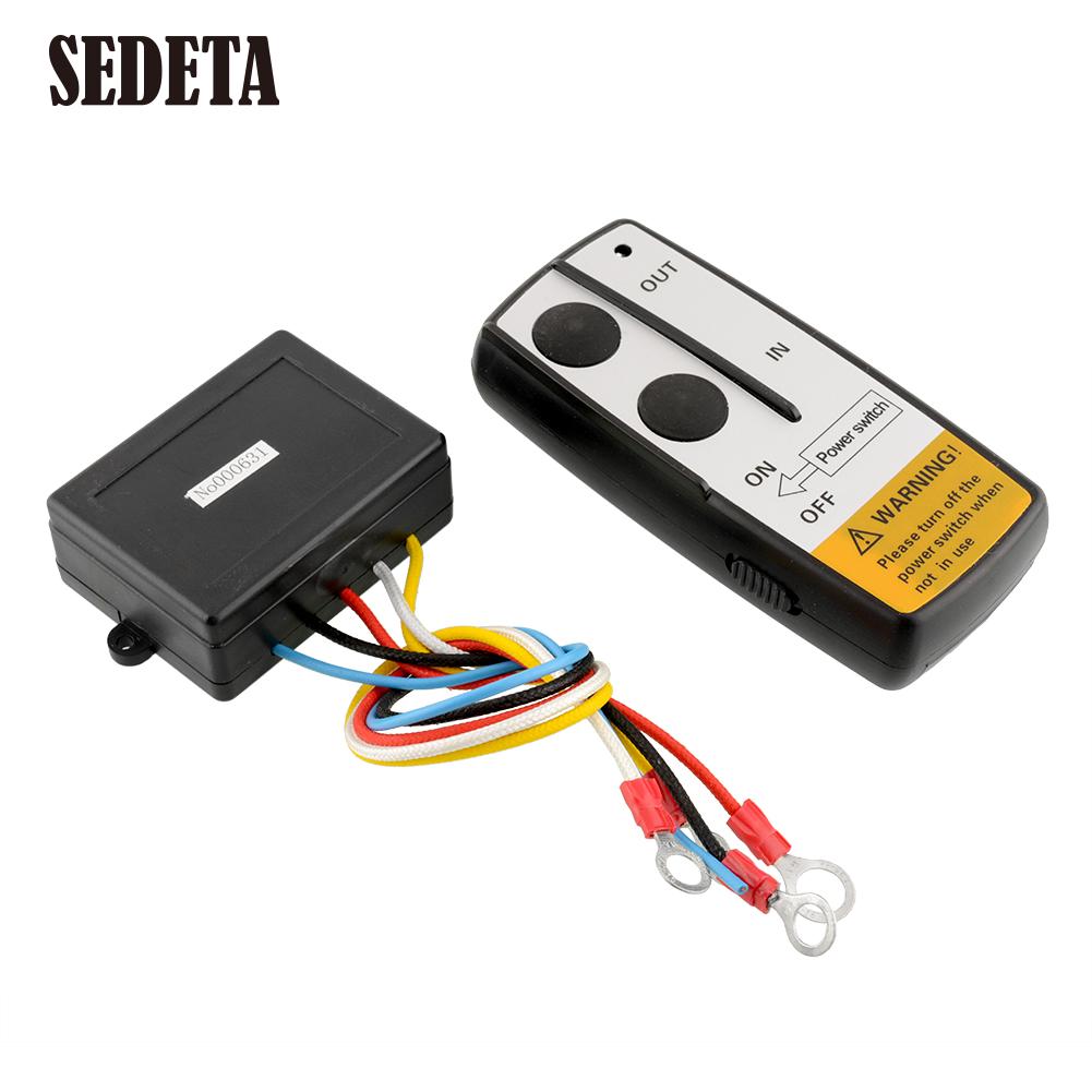 Hot Black 12V DC Wireless Remote Control System For Vehicle Car Truck ATV Electric Winch Auto Accessories