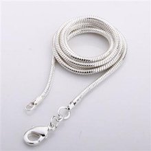 Free Shipping,925 Sterling Silver Single chain,2MM snake chain -24 inch,925 Sterling Silver,Wholesale Fashion Jewelry LZ009