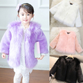 high quality Fashion thick Kids clothes winter fur coat clothing for girl outerwear luxury faux fur