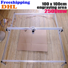 Fancy laser carving 2500mw 100*100cm area mini DIY laser engraving machine/IC marking/laser printer/carving work Freeship by DHL