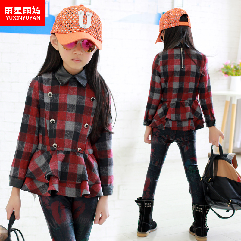 http://g01.a.alicdn.com/kf/HTB1F.HkIXXXXXbFXXXXq6xXFXXXE/Shirt-2015-large-female-child-spring-patchwork-plaid-turn-down-collar-all-match-top.jpg