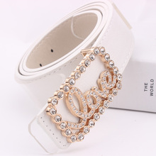 New 2016 Fashion Women Belt Brand Designer Hot Ladies Faux Leather Metal Buckle Straps Girls Fashion Accessories