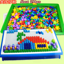 Juguetes para niños juguetes educativos de aprendizaje de máquina 3D rompecabezas de Tangram juguetes DIY edificio modelo juguetes brinquedos uñas hongo