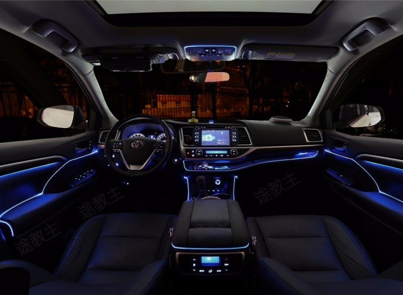 For Suzuki Ignis 2000 2016 Car Interior Ambient Light Panel Illumination For Car Inside Tuning Cool Strip Light Optic Fiber Band
