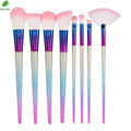New maquiagem Pro 8pcs 10pcs makeup brushes set Colorful Frosted Glitter Foundation Powder Lip Eyeshadow Blusher
