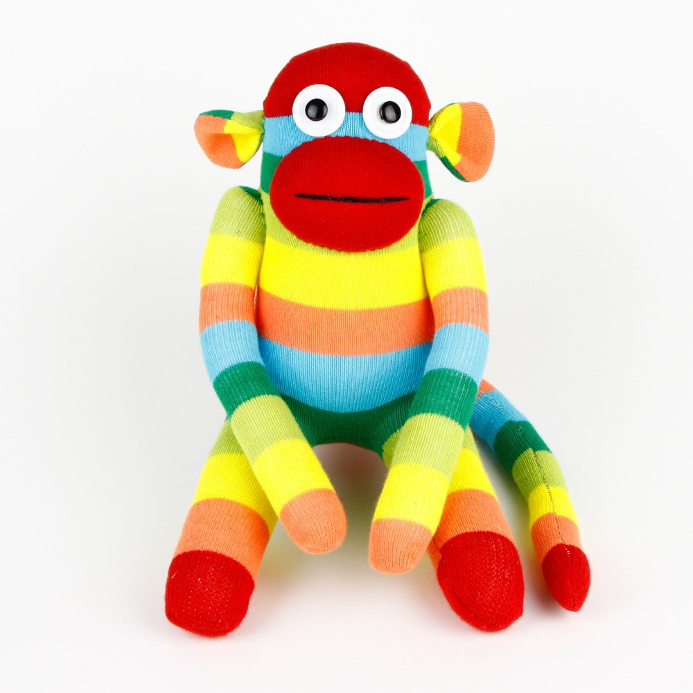 rainbow monkey stuffed animal