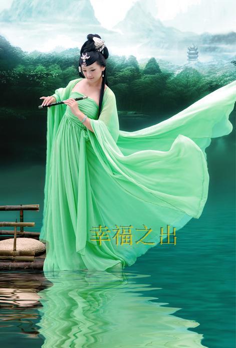 Hot Sale New Chinese Ancient Traditional Infanta Dramaturgic Costume Robe Dress!!! Free Shipping---Dr0040