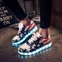 Led shoes for adults led casual men shoes led luminous shoes 2015 plus size light up