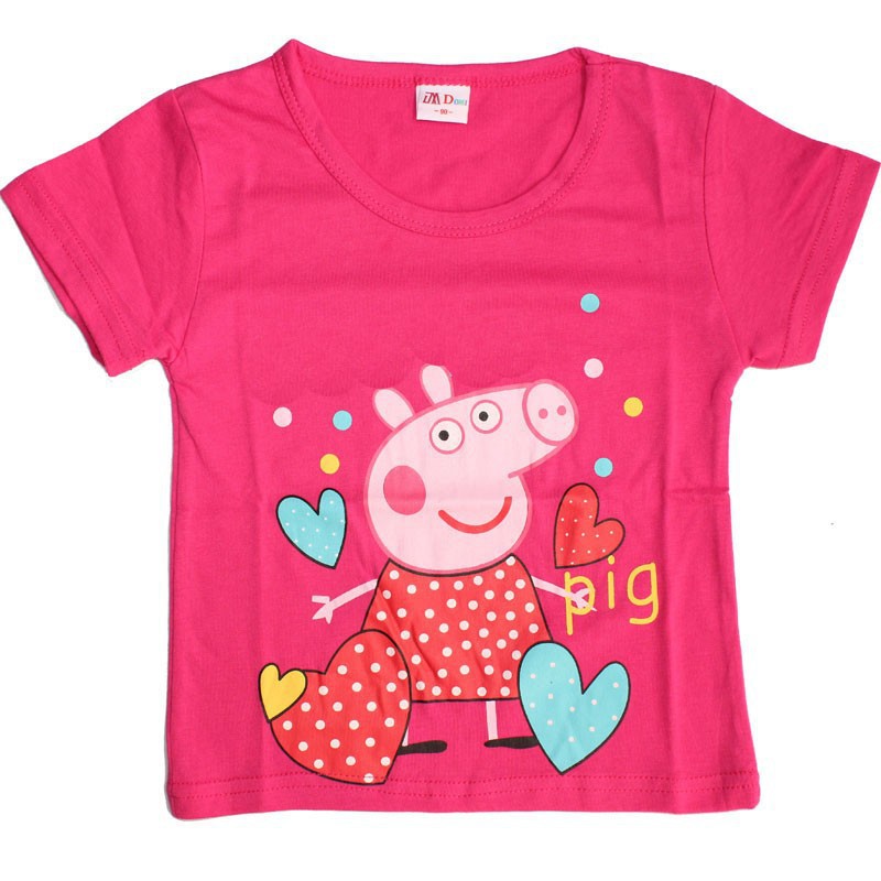 Children Clothing Cute Pig T Shirts Girls Boys Short Sleeve Cotton t shirts for Kids