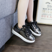 2016 Spring new style boy Low help Kids’ leisure Sneakers Children’s fashion sports shoes Girls child Light leather shoes A093