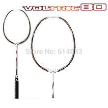 Free shipping 2pcs/loy 100% carbon fibre VOLTRIC 80 Badminton Racquet VT 80