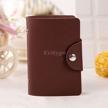 Men Women Pu Leather Pocket Business ID Credit Card Holder Cover Package Case Wallet Bolsas for