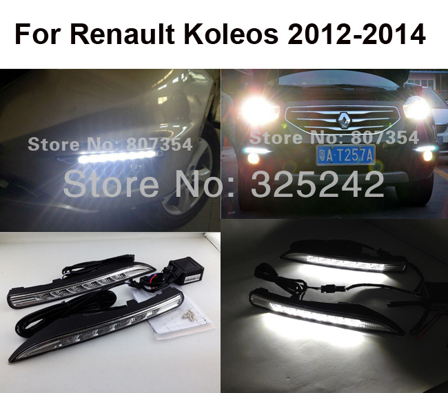 free shipping,Excellent CAR-Specific Renault Koleos 2012 LED DRL,LED Daytime Running Light, Ultra-bright LED illumination