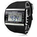 Electronic 2016 new Watches Waterproof Fashion LCD Watch Digital Watch SanTai Rubber Band Quartz Watch Men
