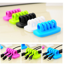 Office Computer Cable Winder Organizer Management Wire Storage Device Usb Data Cable Winder Earphone Cable Holder Organizer