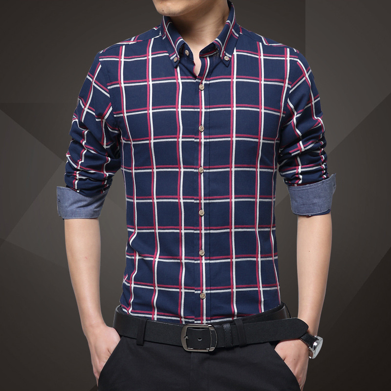 Men Shirt Hot sale Spring Autumn Business cotton l...