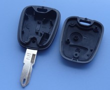 Guaranteed 100 replace case for Peugeot 206 2 button remote key shell car key blank Free
