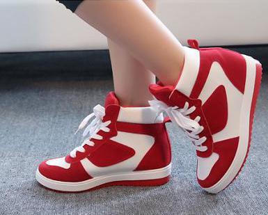 2015 Spring and Autumn new Korean lacing spell color leisure wild Within the higher high to