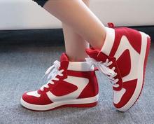 2015 Spring and Autumn new Korean lacing spell color leisure wild Within the higher high to