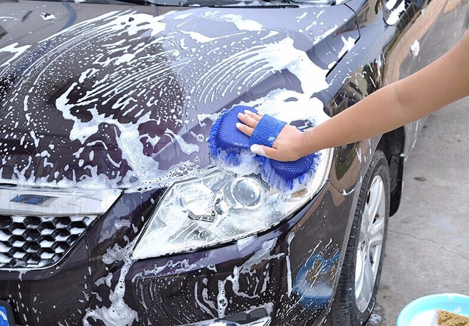 8Car Care 2PCS Top Quality Car Washer Ultrafine Fiber Microfiber Chenille Car Cleaning Sponge Car wash Wash Brush Wash Mitt