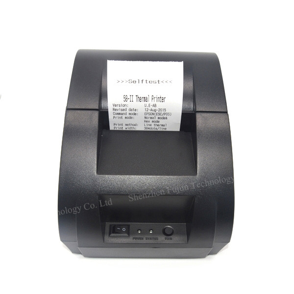 Pos5890K ESC/POS 90mm/S 58mm USB Port Black Thermal Ticket Printer