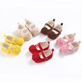 Sweet Big Flower Solid Newborn Baby Girls Princess Soft Soled First Walkers Shoes Anti slip Infant