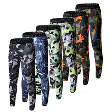 New Men Compression Pants Running tights Base Layer GYM Clothing Fitness Men Camouflage Skinny Compression Leggings High Quality
