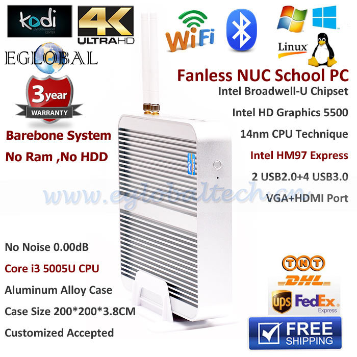   Barebone   - -   8.1 / OpenELEC Kodi    Intel i3 5005u HD5500 GPU  1 