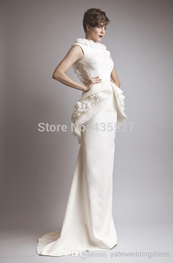 Nitree 2016 Longos Prom Vestidos Únicos Vestidos de Noche Piel Elegante Peplum Sin Mangas 2016 Vestidos