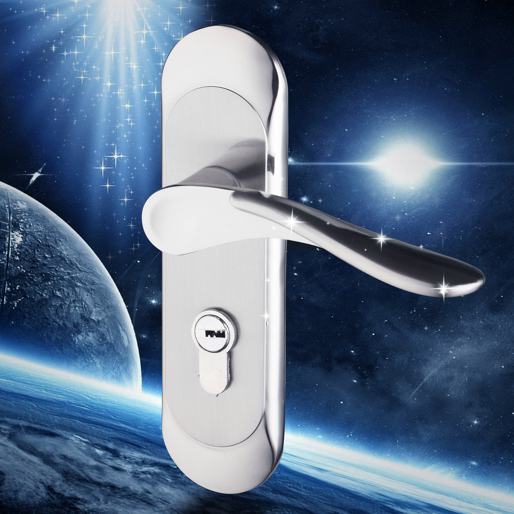 Ouboni font b minimalist b font interior bedroom door lock zinc alloy handle lock house door.jpg