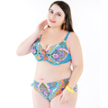 Bikinis Big Size Swimwear Sexy Plus Size Bikini Set 2016 Neon Large Size Swimwear Monokini Swimsuit