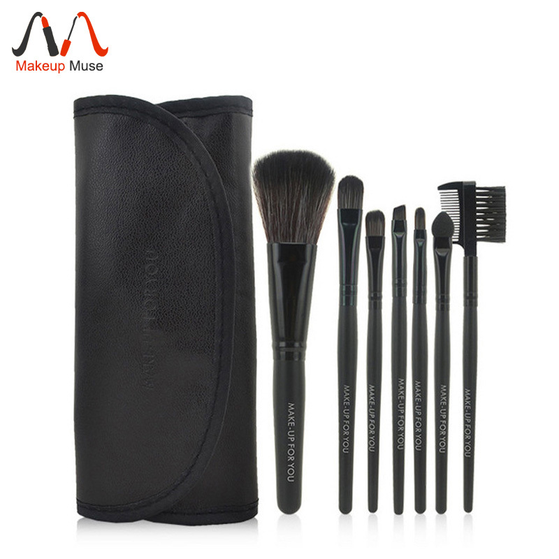 2015 HOT Professional 7 pcs Makeup Brush Set tools Make up Toiletry Kit Wool Brand Make
