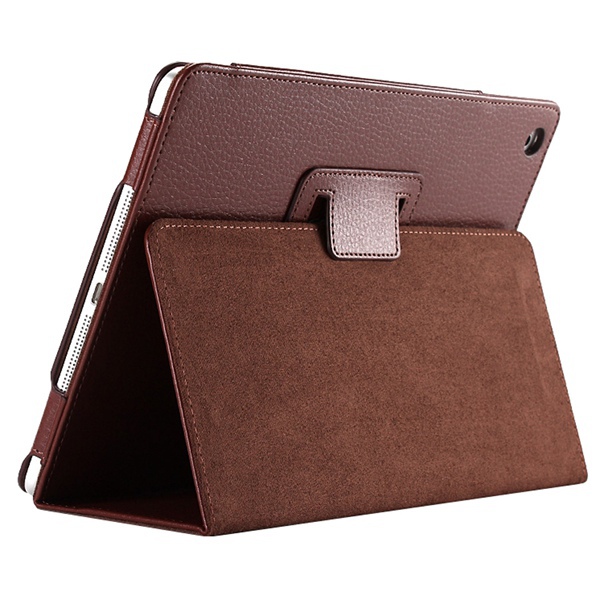 Matte Litchi Surface Flip PU Leather Case for apple Ipad Mini 1 2 3 with Retina