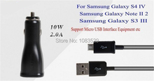 100 Original 2 0A 10W Car Adapters Charger For Samsung Galaxy S4 S3 MINI Note II