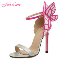 2016 summer New women pumps Butterfly Heels Sandals Sexy Wedding Shoes women shoes size 35-40