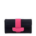 2016 New Contrast Color Long Wallet Women Fashion Litchi Stria Color matching Purse Occident Style Designer