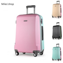 Best Candy color mute universal casters travel carry-on hand Luggage bags Travel case large carry on baggage