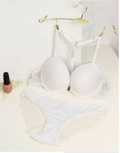 Intimates 2015 New women sexy Y line straps bra set front closure bra hollow out Panties