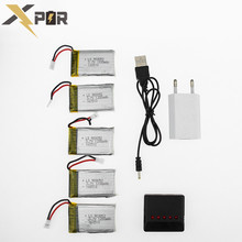 5pcs Xpower Lipo Battery 3 7v 1200Mah With 5in1 USB Fast Charger Box Plug Set For
